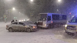 В центре Рязани произошло массовое ДТП с пострадавшими