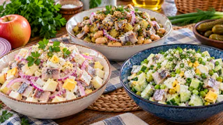 Без свёклы и картошки: три классных салата с селёдкой — вкусно так, что «Шуба» больше не нужна