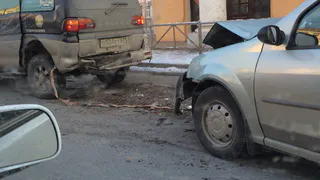 ДТП на улице Ленина - столкнулись две иномарки