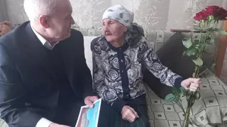 В Кадомском районе поздравили с 95-летием труженицу тыла Татьяну Мартынову