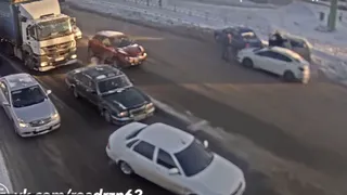 Видео: в Дашково-Песочне произошло массовое ДТП