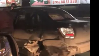 На Московском столкнулись сразу шесть автомобилей
