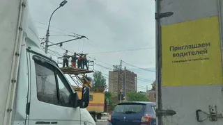В Рязани на Московском шоссе восстановлено движение троллейбусов после обрыва сети