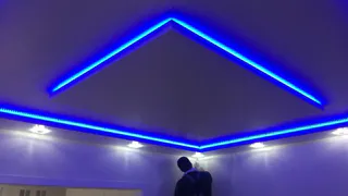 Установка натяжных потолков