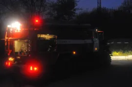 Пожар в Рязани. На площади Свободы сгорел автомобиль