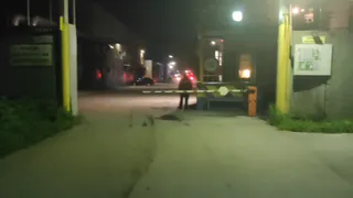 Появилось видео из эпицентра пожара на бывшем ламповом заводе в Рязани