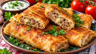 Вкуснее чебуреков и проще беляшей: быстрые трубочки из лаваша с фаршем