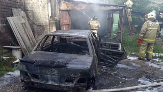 На Мервинской сгорел автомобиль