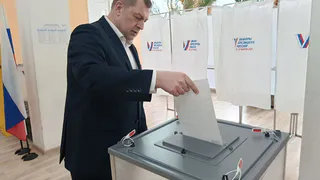 Мэр Рязани Виталий Артемов отдал свой голос на выборах президента