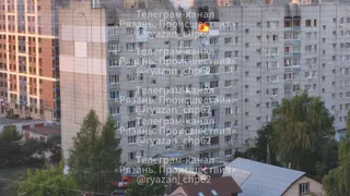 В Рязани вспыхнул пожар в многоэтажке