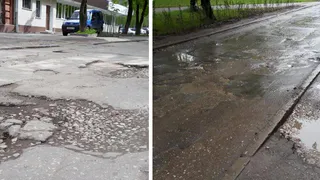 До ремонта и после: сравниваем фото дороги к роддому №1