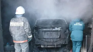 В ночь с 3 на 4 января в Сасове сгорел гараж