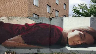 Просто вандализм: в Рязани хулиганы испортили стрит-арт известного художника