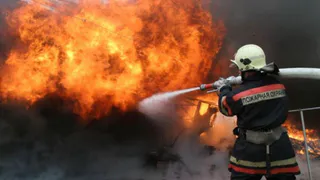 В Рязанском районе при тушении травы нашли мужчину с ожогами