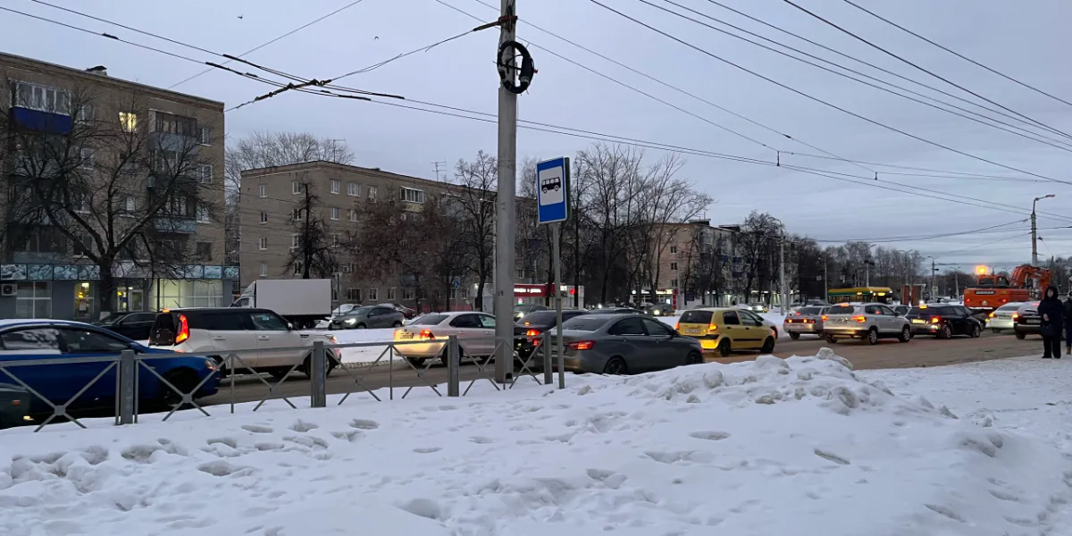 Утренние пробки в Рязани дошли до 10 баллов