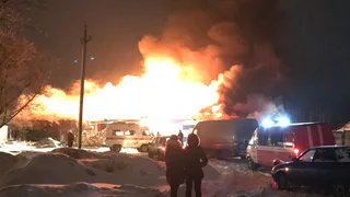 Под Рязанью сгорел пошивочный цех