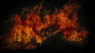 Пожар в Касимовском районе тушили девять человек