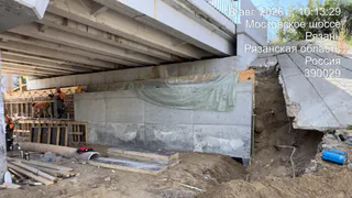 Ход работ под путепроводом на Московском шоссе показали рязанцам