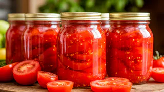 Каждый год катаю любимый рецепт маринованных помидоров дольками «Пальчики оближешь»: даже капли рассола не останется