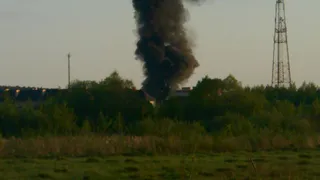 В Солотче-Заборье горит жилой дом
