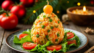 Салат Елочная игрушка подвинет на столе скучные Шубу и Оливье: вкусный символ удачи 2026 года задобрит Огненную Лошадь