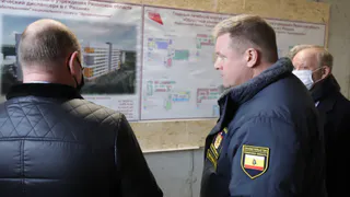 Новое здание онкодиспансера в Рязани возводят с опережением графика