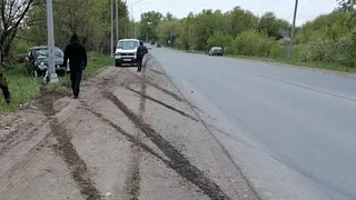 Mitsubishi Lancer врезался в Skoda Octavia на Ряжском шоссе 23 мая 2021 года