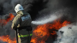 В Скопине в здании ГИБДД ночью произошел пожар