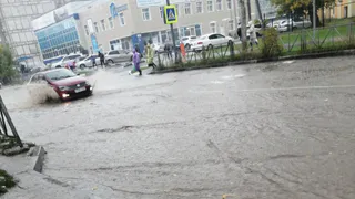 В Рязани затопило дороги 1 октября