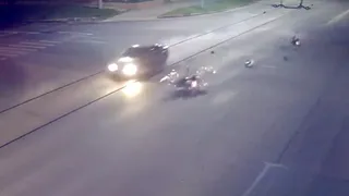 ДТП с мотоциклистом на Циолковского попало на видео