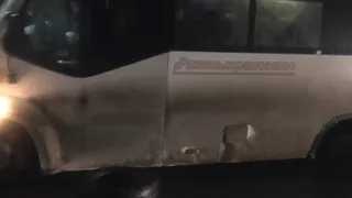 На Северной окружной в Рязани у маршрутки отвалилось колесо