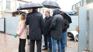 Мэр Рязани Артёмов проинспектировал реставрацию двух домов-ОКН