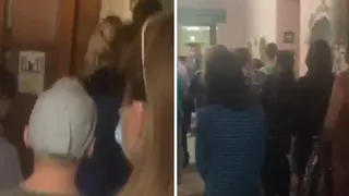 У друг друга на головах: в Детской поликлинике №2 засняли гигантскую очередь