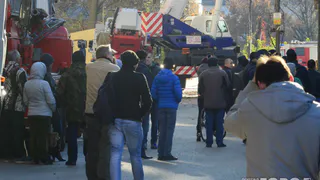 Прямая трансляция с места взрыва дома в Рязани