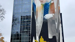 На улице Есенина в Рязани появился еще один мурал