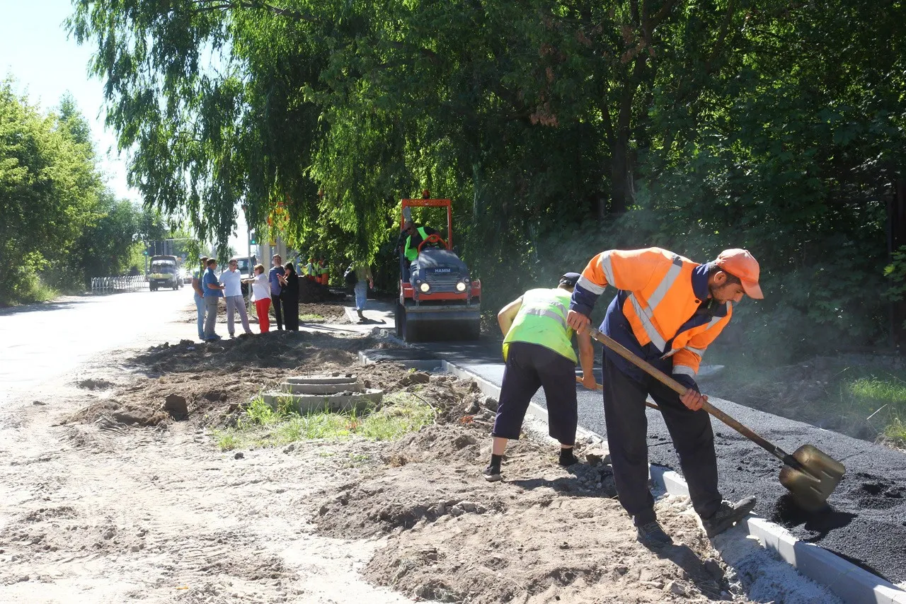 Сорокина проинспектировала ремонт дорог в Рязани