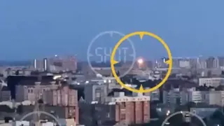 Появилось видео момента падения самолета Ил-76 в Рязани