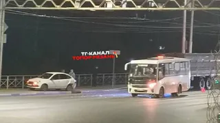 В Рязани легковушка столкнулась с автобусом