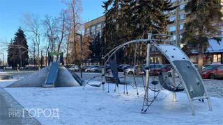 В рязанском Нижнем горпарке открылась новая детская площадка для детей всех возрастов