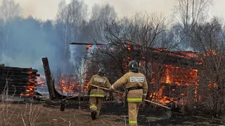 В Кадомском районе сгорела половина деревни