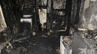 Появились фото с места трагического пожара на улице Безбожной