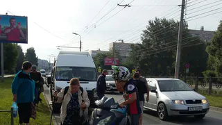 В Дашково-Песочне скутерист пытался скрыться с места ДТП