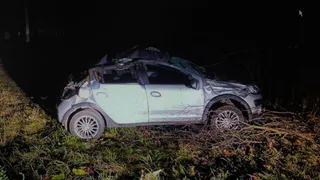Получили ушибы и рваные раны: в Михайловском районе автомобиль улетел в кювет