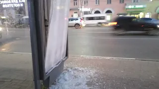 В Рязани вандалы разбили остановку: в полиции рассказали, что им грозит