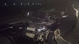 Опубликовано видео момента ДТП на трассе Рязань – Спас-Клепики, в котором пострадали три человека