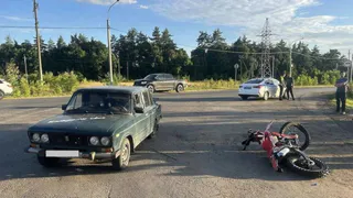В Рязанской области в ДТП пострадали 15-летний мотоциклист и его пассажир