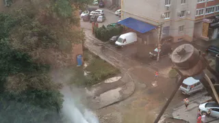На улице Пушкина фонтан кипятка ночью залил несколько этажей
