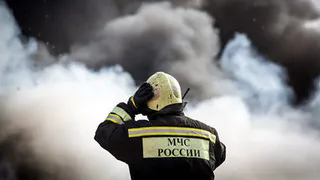 На улице Качевской в Рязани 10 мая вспыхнула палатка с шаурмой