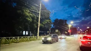 В Рязани иномарка не смогла разъехаться с велосипедистом
