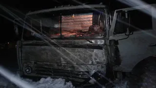 В Рязанский области водитель Камаза столкнулся с тремя автомобилями